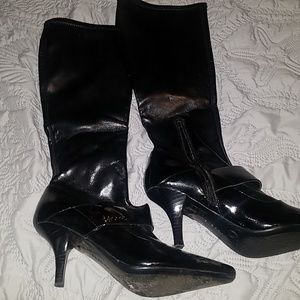Black high boots